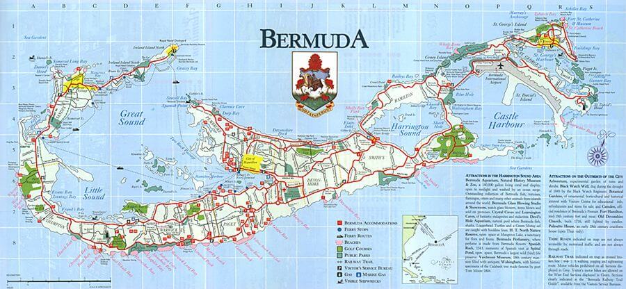 Bermuda Tourist Map